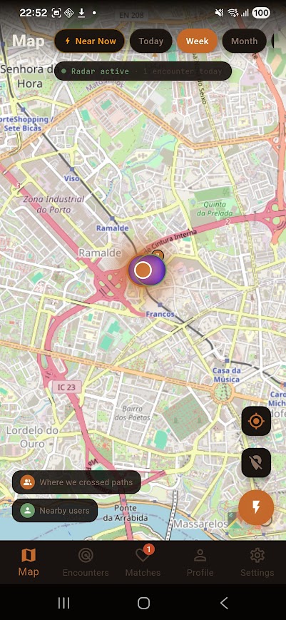 Who Are You app map